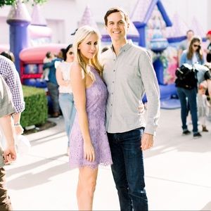 NBD Revolve Purple Lilac Lace Dress